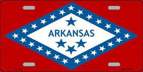 Arkansas State Flag Metal Novelty License Plate