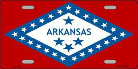 Arkansas State Flag Metal Novelty License Plate
