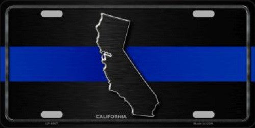 Arkansas Thin Blue Line Novelty Metal License Plate