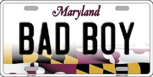 Bad Boy Maryland Metal Novelty License Plate