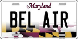Bel Air Maryland Metal Novelty License Plate