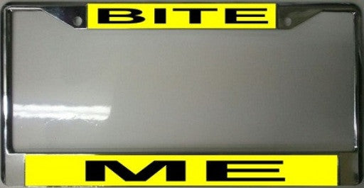 Bite Me License Plate Frame