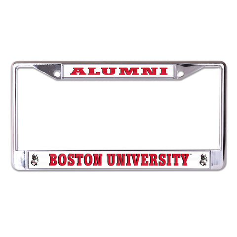 Boston University Alumni Chrome License Plate Frame