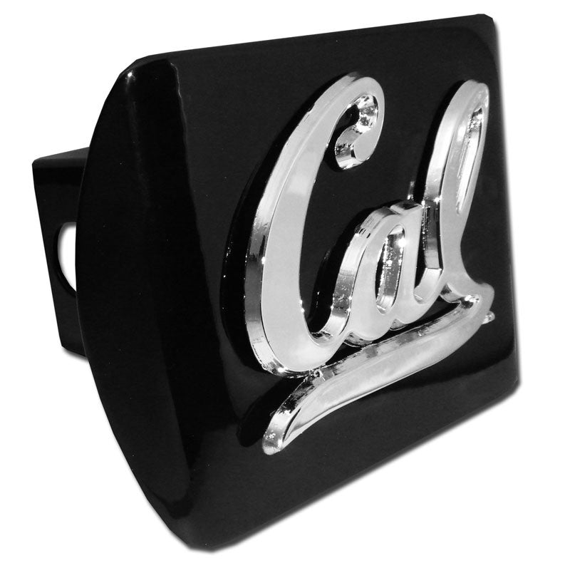 Cal Berkeley Emblem on Black Metal Hitch Cover