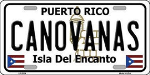 Canovanas Puerto Rico Metal Novelty License Plate