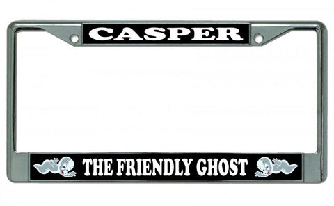 Casper The Friendly Ghost Chrome License Plate Frame