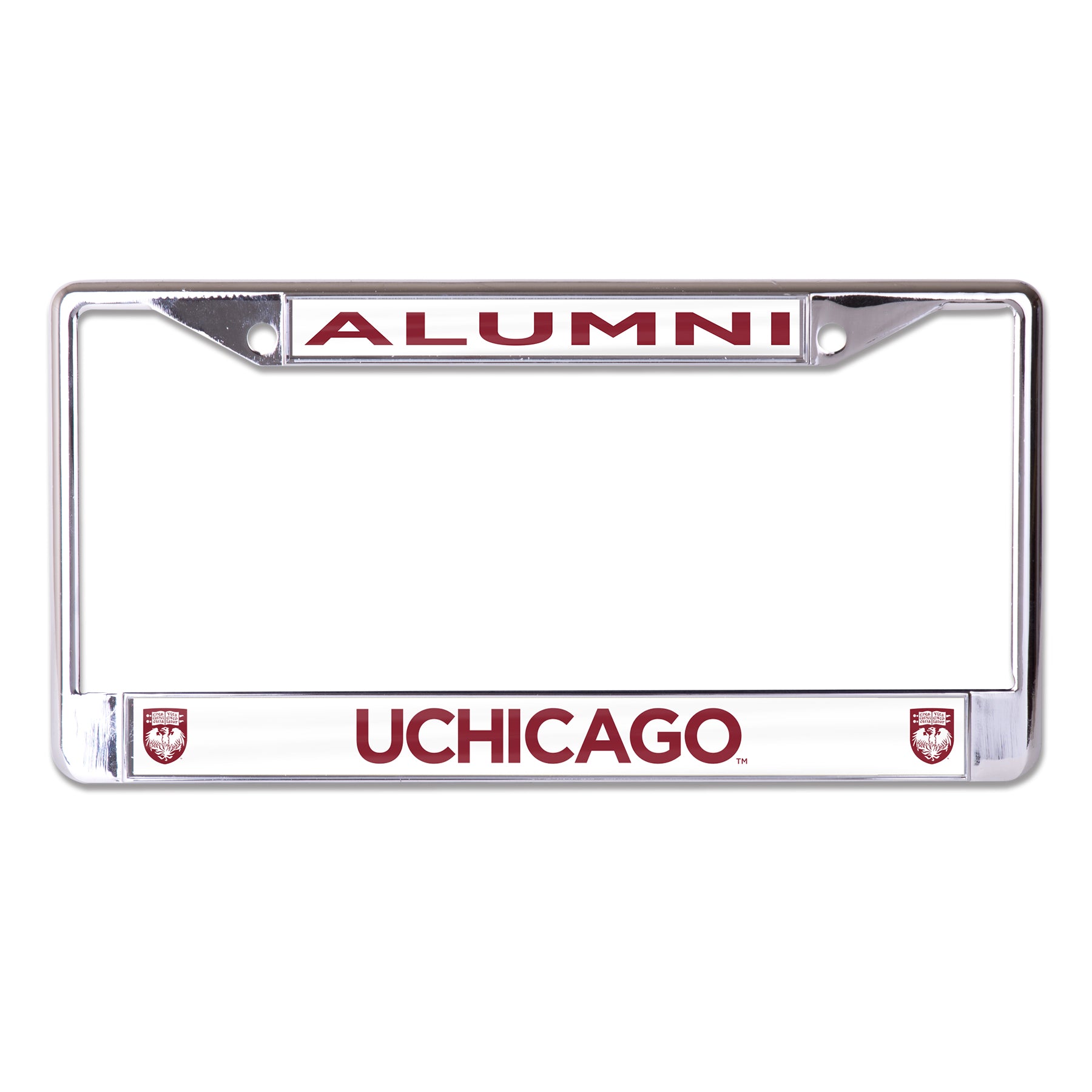 University of Chicago Alumni Chrome License Plate Frame