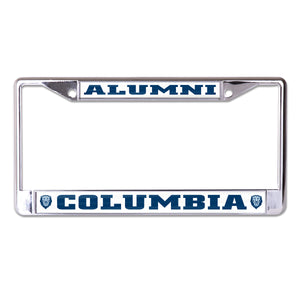 Columbia University Alumni Chrome License Plate Frame