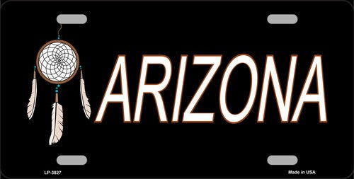 Dreamweaver Offset Arizona Metal Novelty License Plate