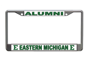 Eastern Michigan University Alumni Chrome License Plate Frame