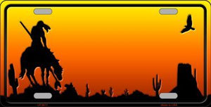 End Of Trail Arizona Blank Scenic Novelty Metal License Plate