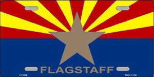 Flagstaff Arizona State Flag Metal Novelty License Plate
