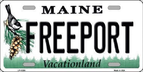Freeport Maine Metal Novelty License Plate