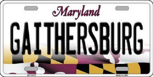 Gaithersburg Maryland Metal Novelty License Plate