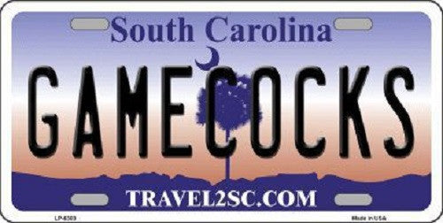 Gamecocks South Carolina Novelty Metal License Plate