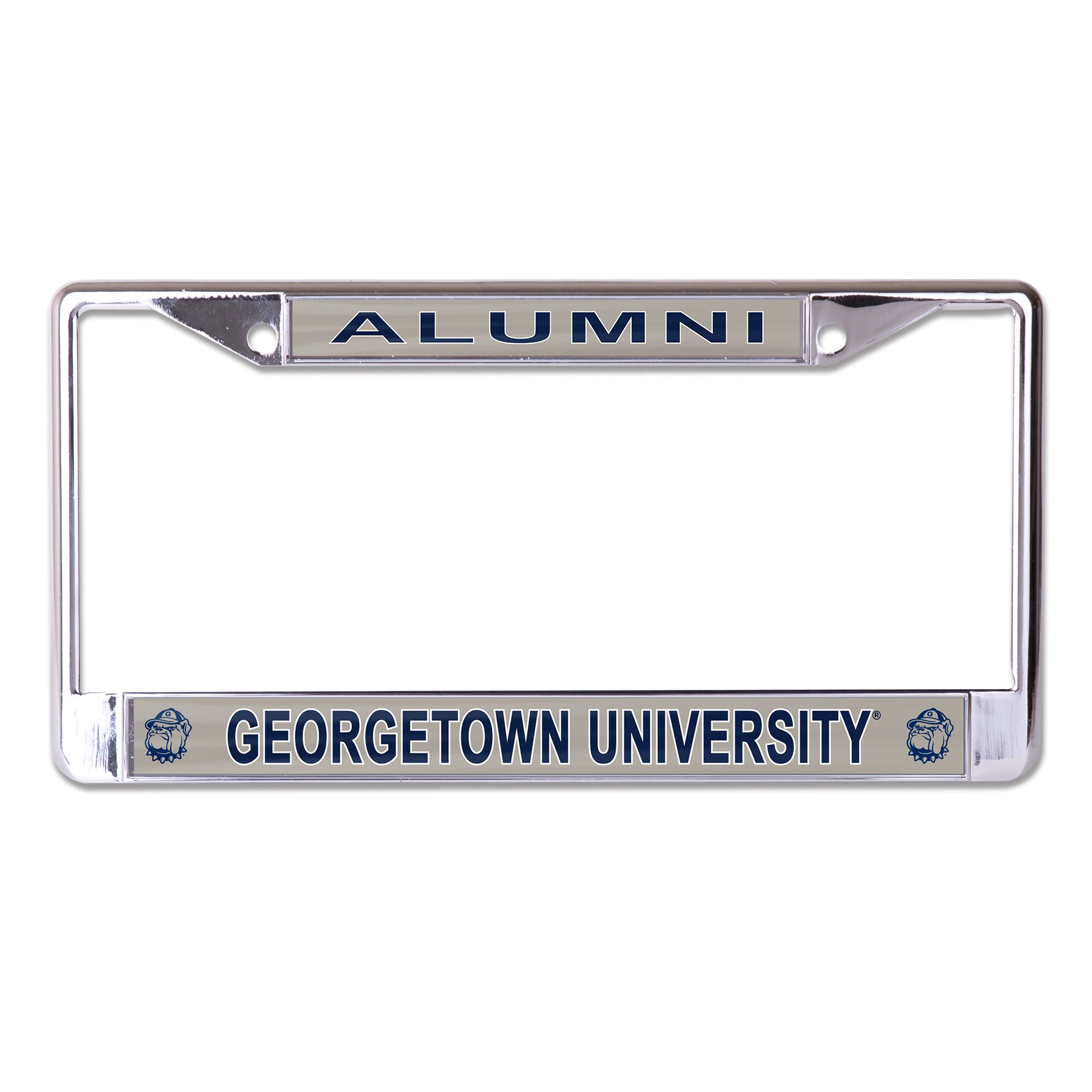 Georgetown University Alumni Chrome License Plate Frame