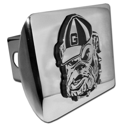 University of Georgia Bulldog Chrome Hitch Cover