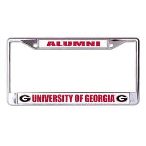 University of Georgia Alumni Chrome License Plate Frame