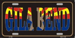 Gila Bend Arizona State Flag Metal Novelty License Plate