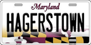 Hagerstown Maryland Metal Novelty License Plate