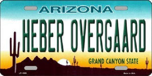 Heber Overgaard Arizona Metal Novelty License Plate