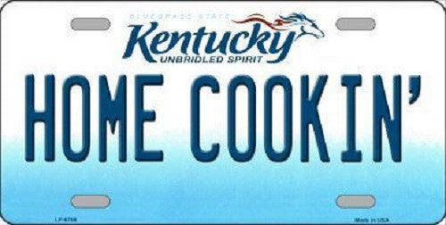 Home Cookin' Kentucky Novelty Metal License Plate
