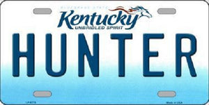 Hunter Kentucky Novelty Metal License Plate