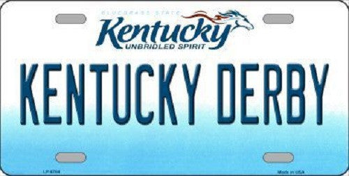Kentucky Derby Kentucky Novelty Metal License Plate