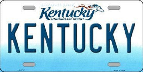 Kentucky Novelty Metal License Plate