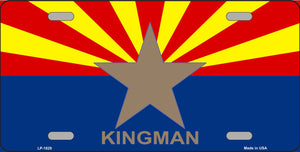 Kingman Arizona State Flag Metal Novelty License Plate