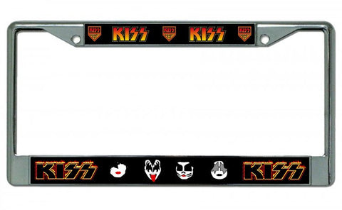 Kiss Army Chrome License Plate Frame