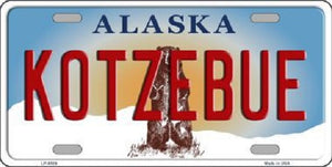 Kotzebue Alaska State Background Novelty Metal License Plate