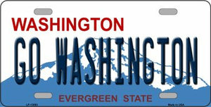 Go Washington Novelty Metal License Plate