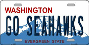 Go Seahawks Novelty Metal License Plate