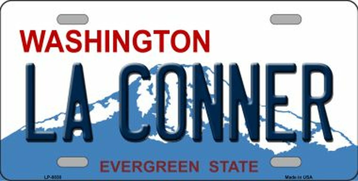 La Conner Washington Novelty Metal License Plate