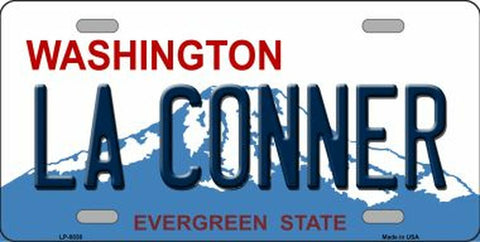 La Conner Washington Novelty Metal License Plate