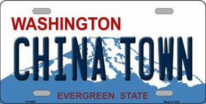 China Town Washington Novelty Metal License Plate