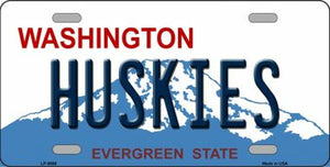 Huskies Washington Novelty Metal License Plate