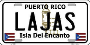 Lajas Puerto Rico Metal Novelty License Plate