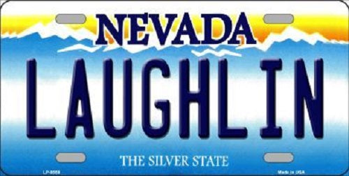 Laughlin Nevada Background Novelty Metal License Plate
