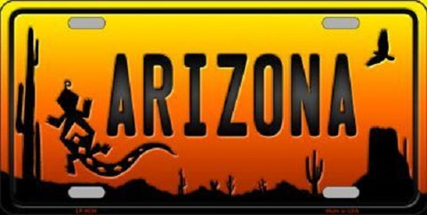 Lizard Arizona Scenic Novelty Metal License Plate