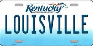 Louisville Kentucky Novelty Metal License Plate
