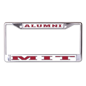 Massachusetts Institute of Technology Alumni Chrome License Plate Frame