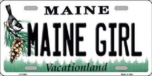 Maine Girl Metal Novelty License Plate
