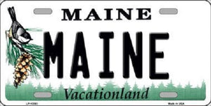Maine Metal Novelty License Plate