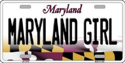 Maryland Girl Maryland Metal Novelty License Plate