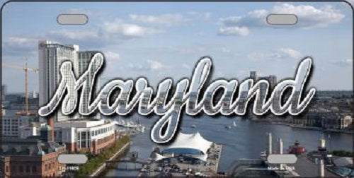 Maryland River Skyline State License Plate
