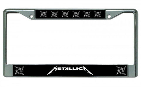 Metallica Chrome License Plate Frame