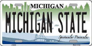 Michigan State Metal Novelty License Plate
