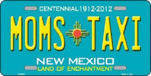 Moms Taxi New Mexico Novelty Metal License Plate